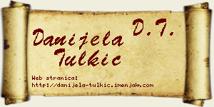 Danijela Tulkić vizit kartica